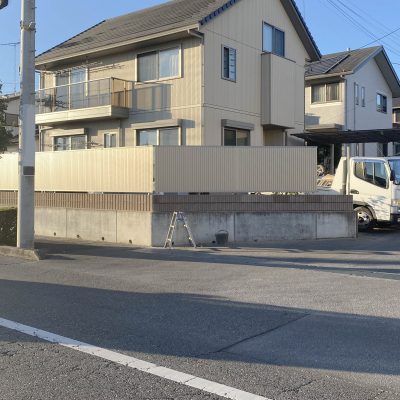 住まいる工務店「お客さまの声」：フェンス工事